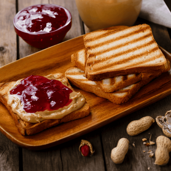 Vegemite/Jam/Peanut Butter Sandwich